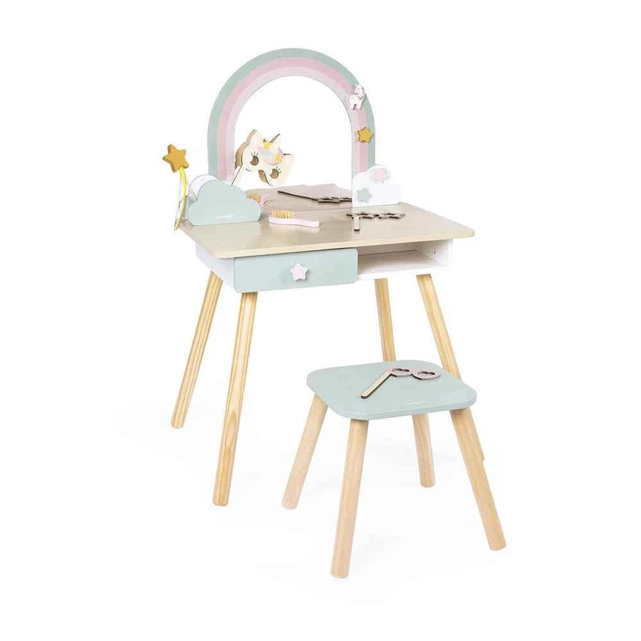 Janod | Unicorn Wooden Art Easel and Accessories