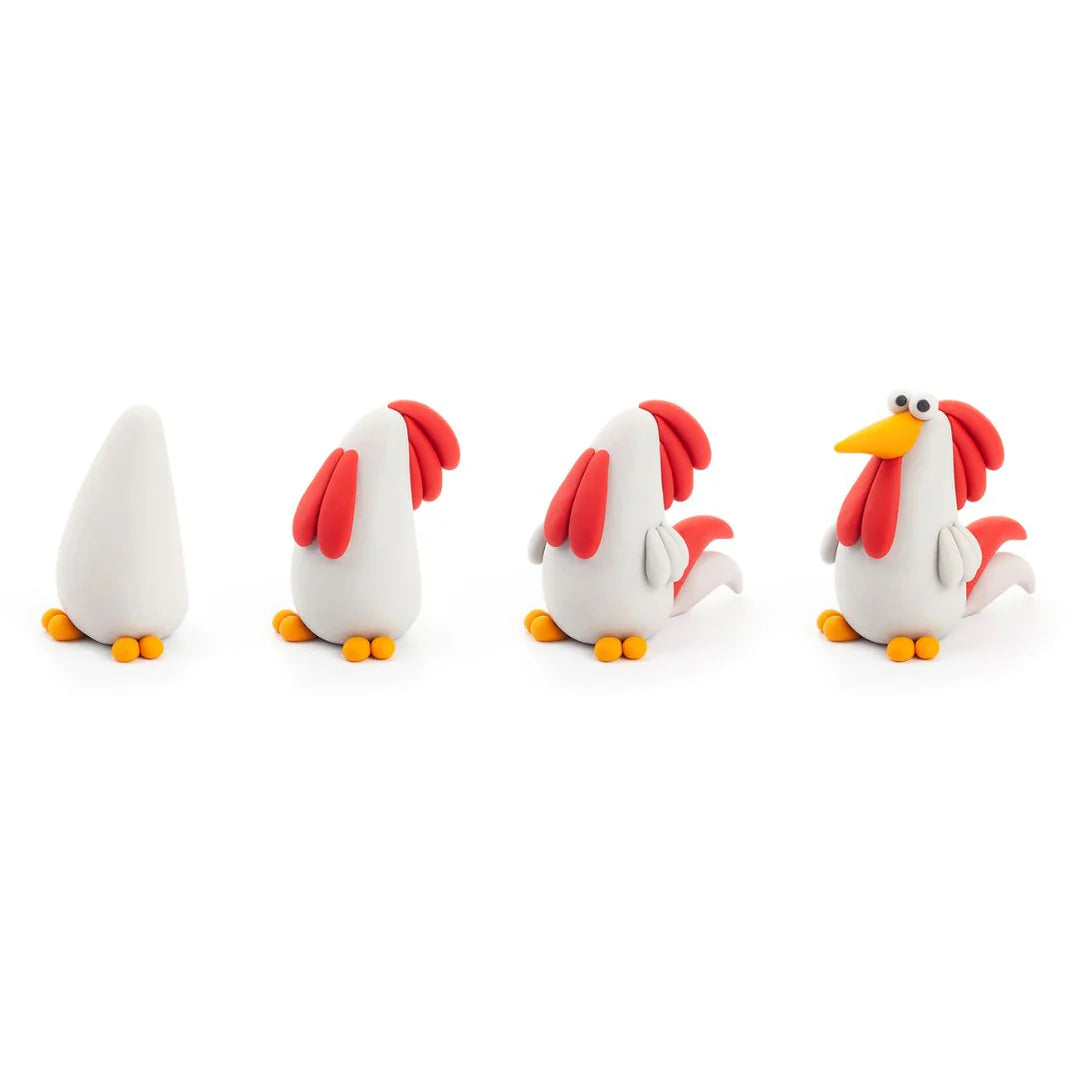 Hey Clay | Boetseerklei Boerderijvogels - Haan
