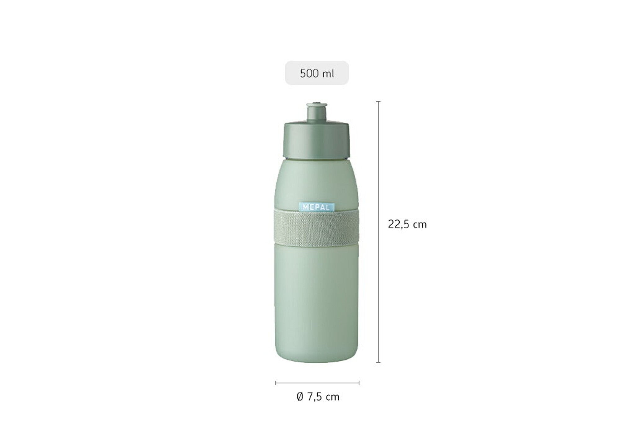 Mepal | Drinkfles Sportbidon Nordic Sage Groen 500 ml