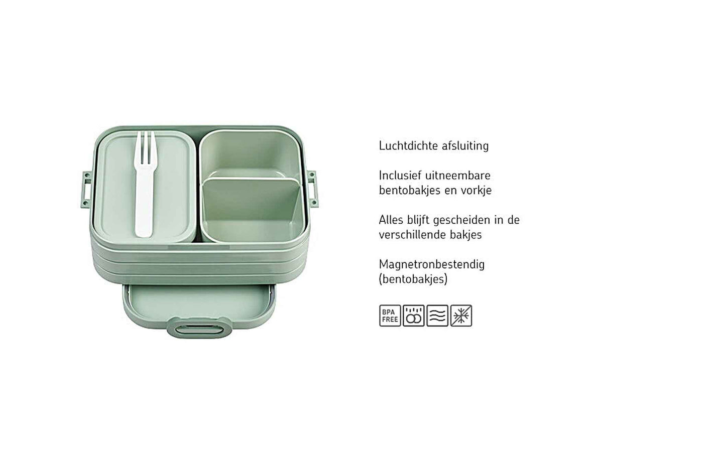 Mepal | Bento Lunchbox Take A Break Midi Nordic Black 12x6,5x18,5cm