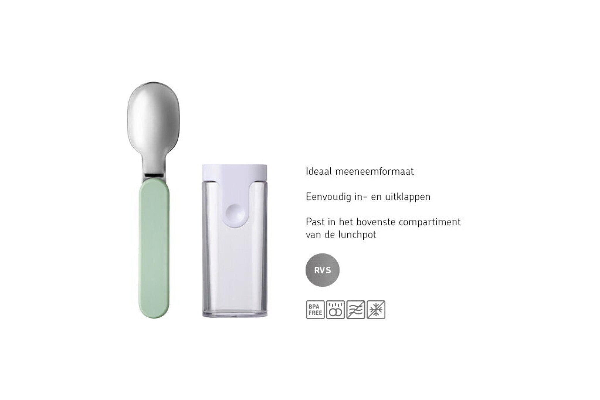Mepal | Lepel Ellipse Vouwlepel Nordic Black Zwart