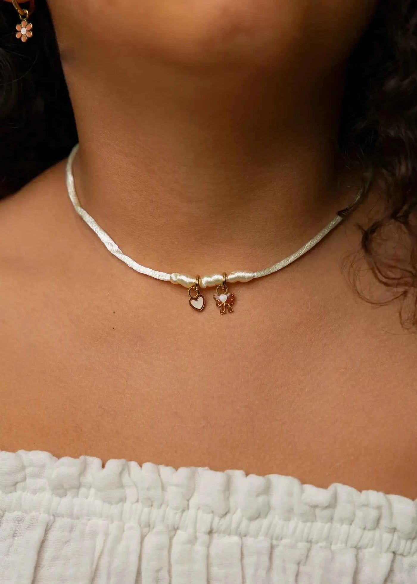 Mrs Ertha | Maak Mijn Ketting Vanilla Ketting Voor 2 Bedeltjes