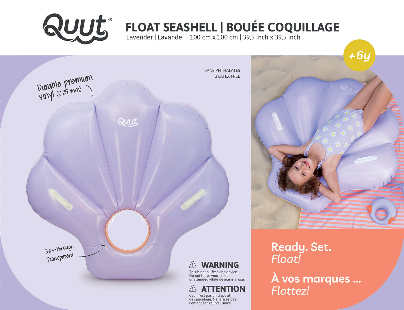 Quut | Inflatable Seashell Float