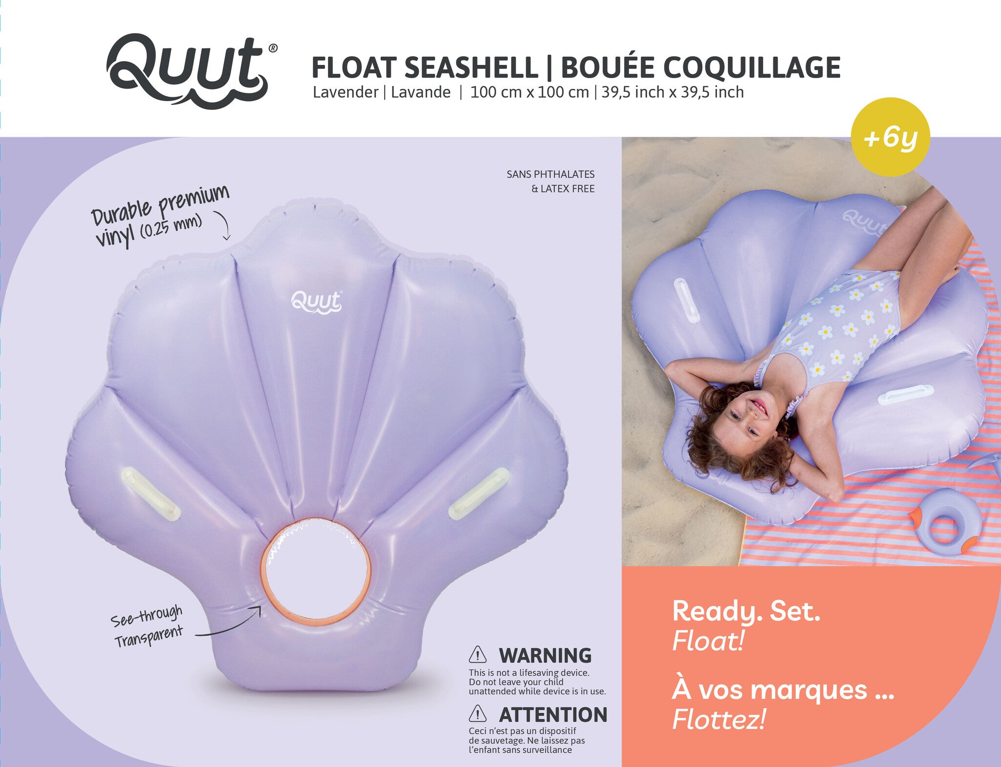 Quut | Inflatable Seashell Float