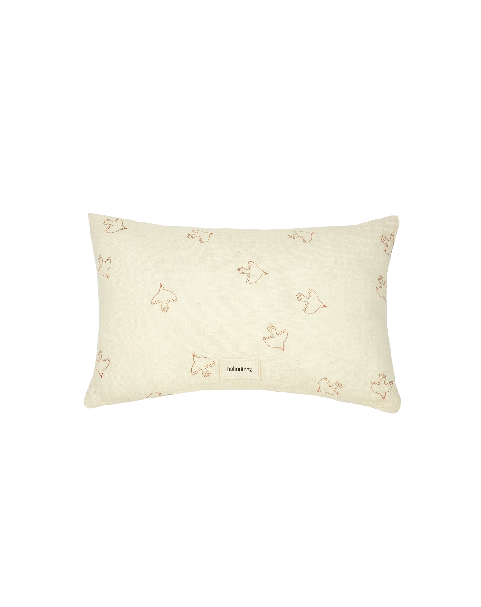 Nobodinoz Wabi Sabi Rechthoekig kussen Brown Hoshi Birds 35X23