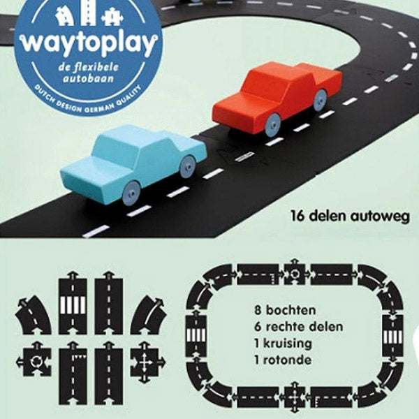 Waytoplay autobaan 16 delig - autoweg