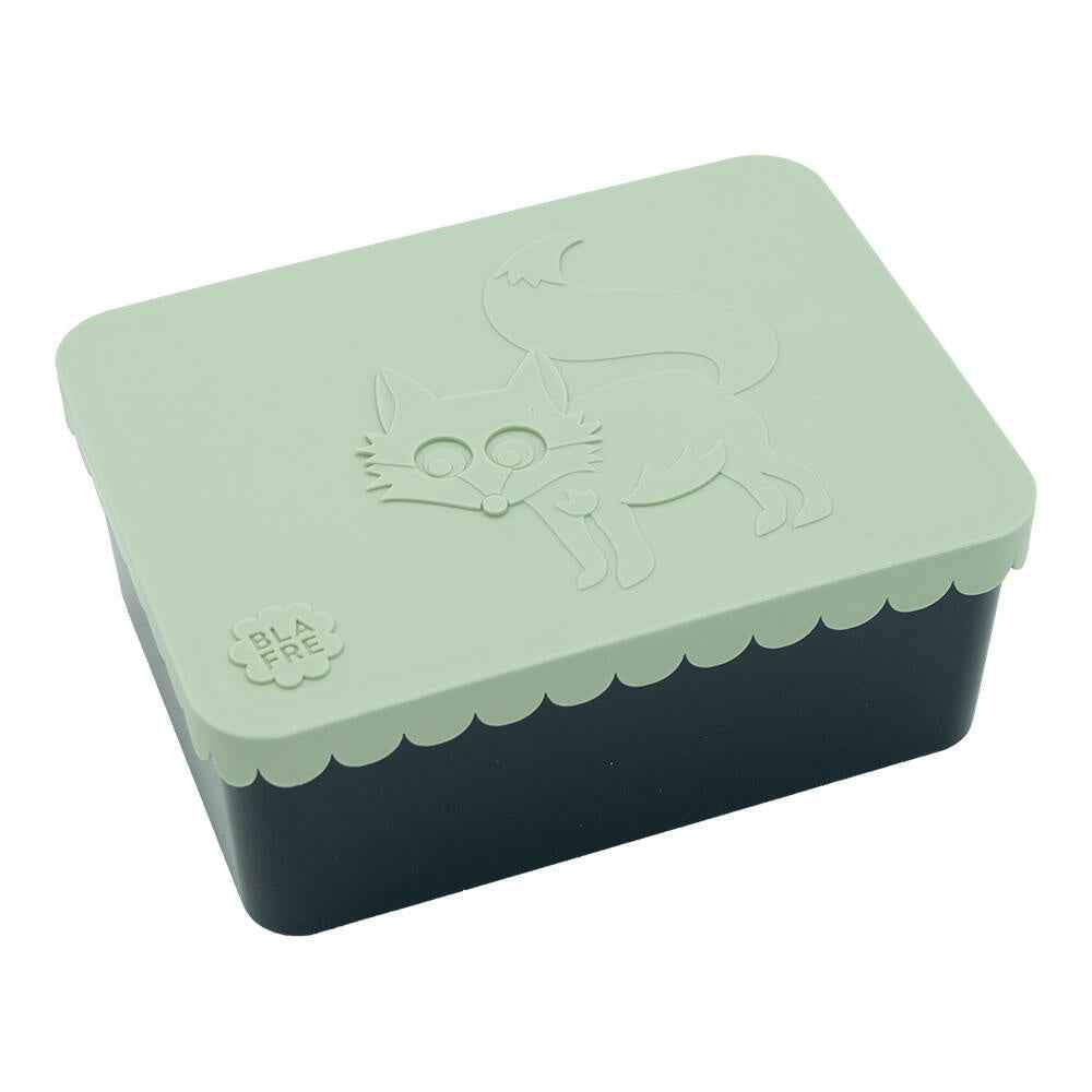 Blafre | Lunchbox Met 1 Compartiment Vos Lichtgroen + Marineblauw