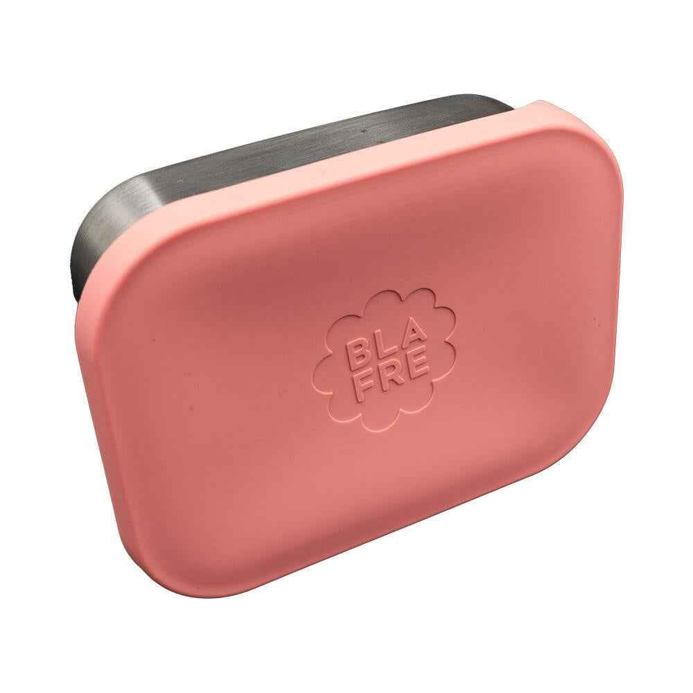 Blafre | Stainless Steel Lunch Box with 3 Compartments and Silicone Lid, Pink