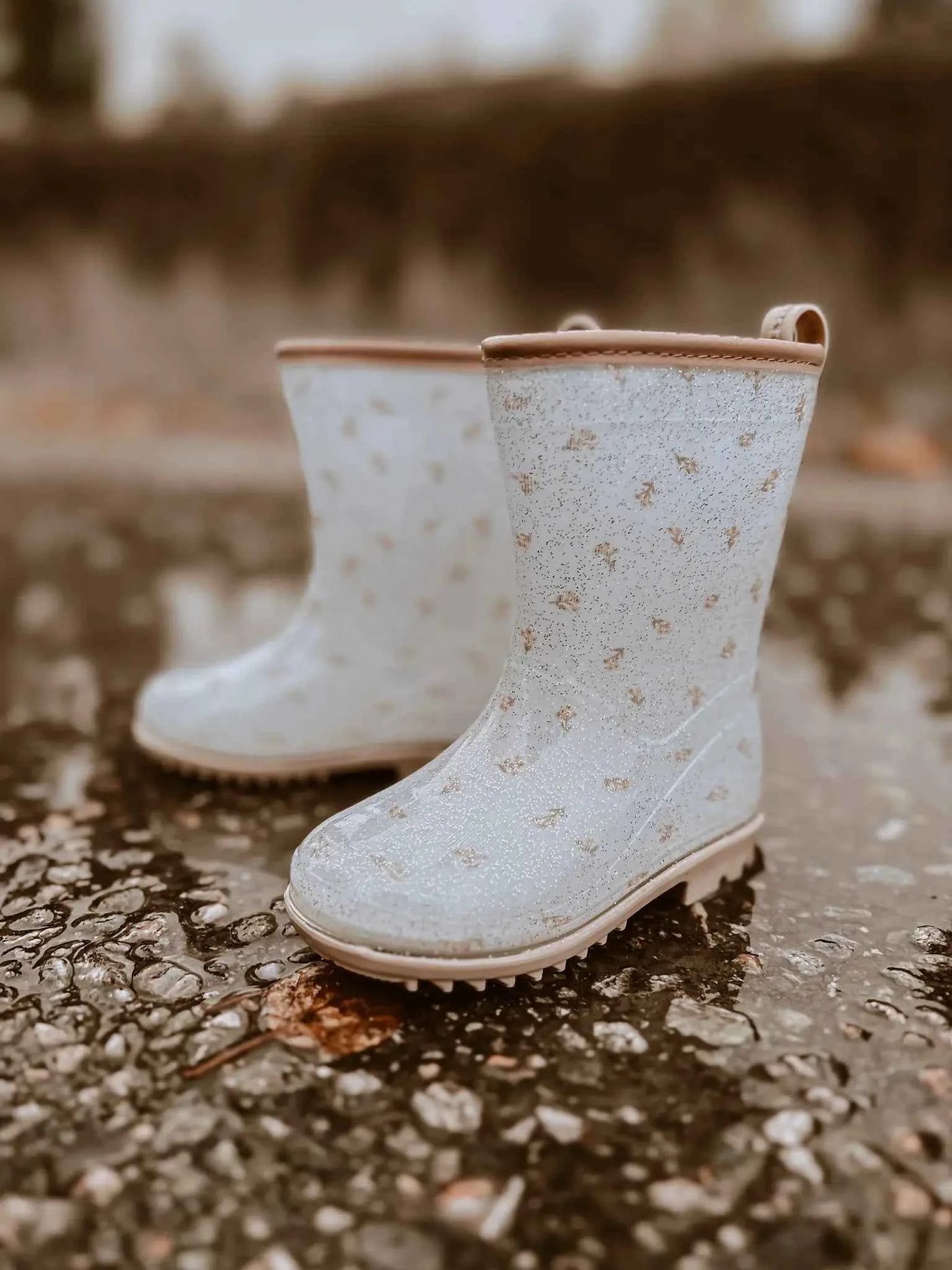 Mrs Ertha | Wellies Regenlaarzen Flower Buds Glitter