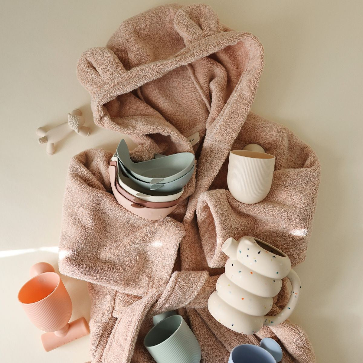 Mushie | Badspeelgoed Whale Bath Stackers Original