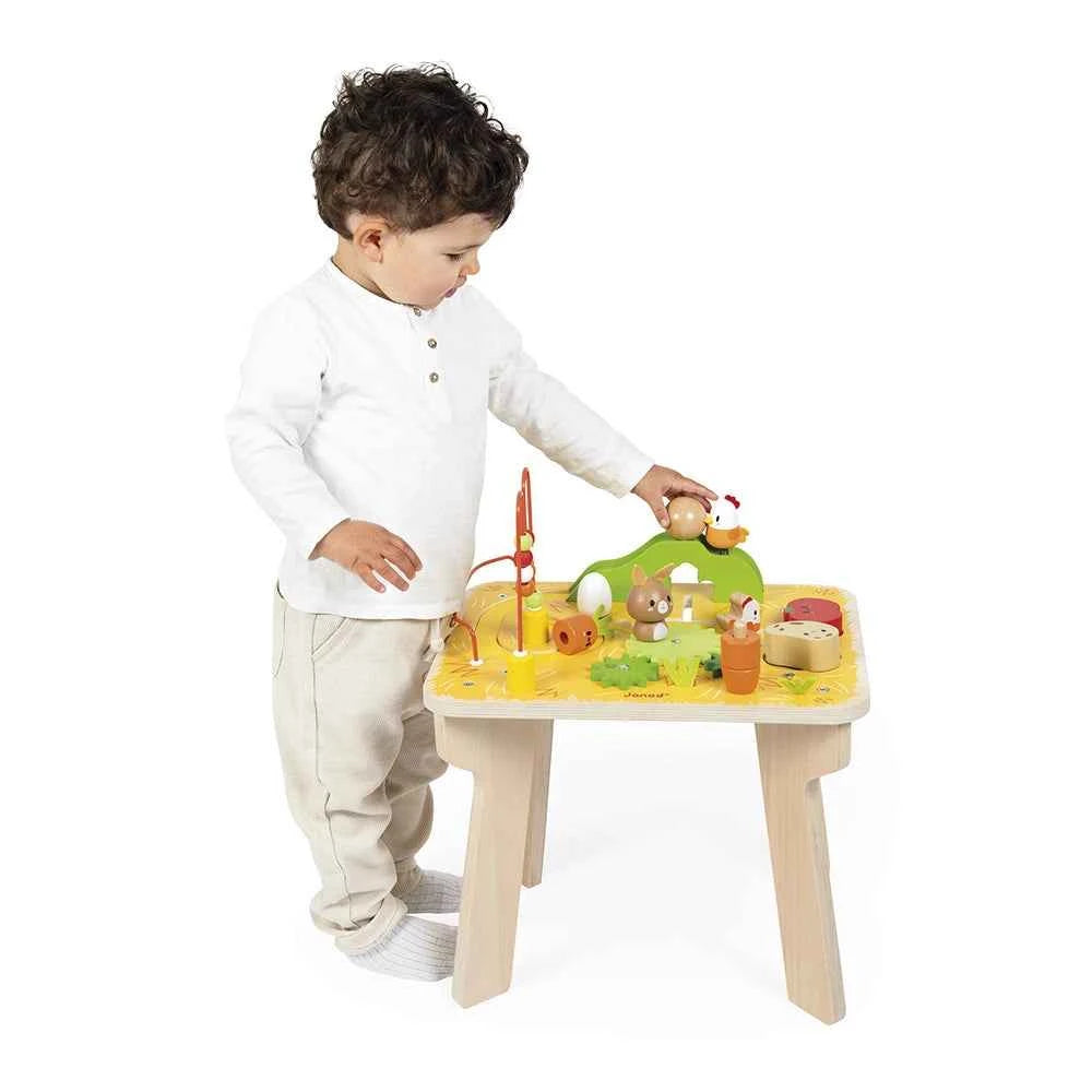 Janod | Wooden Farm Activity Table