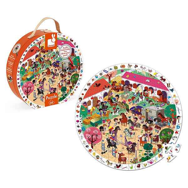Zoekpuzzel paarden - Janod 208st