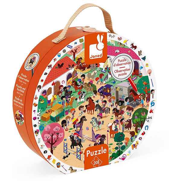 Zoekpuzzel paarden - Janod 208st
