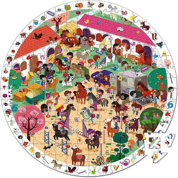 Zoekpuzzel paarden - Janod 208st